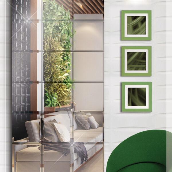 آینه پازل مدل کاشی کد 100